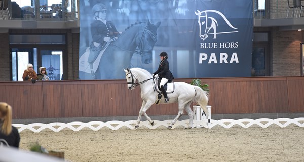 I marts i år blev det første internationale paradressurstævne afviklet på Blue Hors. Vejle Kommune har netop bevilget penge til, at stævnet kan stables på benene i 2019 også - denne gang med kvalifikationspoint til de Paralympiske Lege i Tokyo på højkant. Foto: Blue Hors.