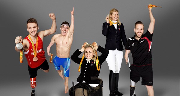 Som en markering af den nye sponsorperiode lancerer Pressalit en ny billedserie, hvor det gennemgående blikfang er de fem medaljevindere fra Rio 2016. Se hele billedserien i juni-udgave af bladet Parasport. Fotograf: Ulrik Jantzen