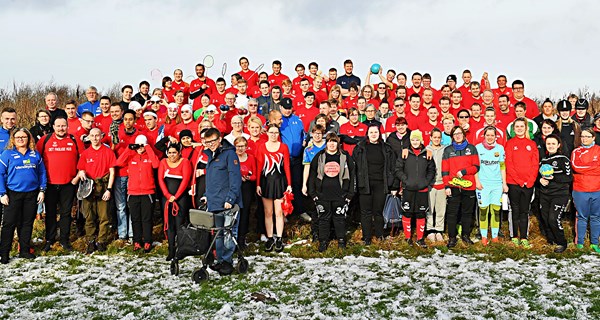 De 123 atleter, trænere og ledere mødte hinanden for første gang på tværs af alle idrætter og roller. Foto: Lars Thomsen