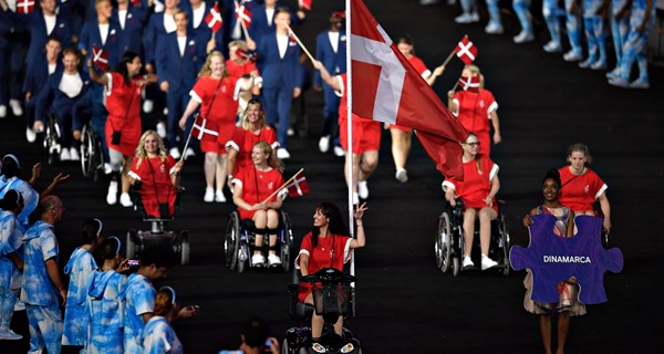 Danske para-atleter under åbningen af PL 2016 i Rio. Foto: Lars Møller