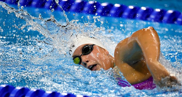 Amalie Vinther i konkurrence ved PL i Rio 2016. Foto: Lars Møller