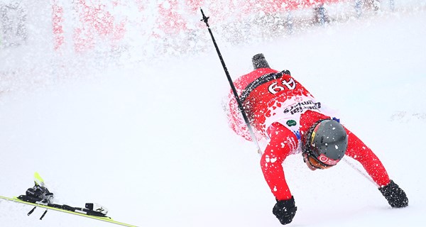 Styrt på ski