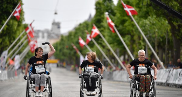 Mange idrætsudøvere med handicap deltog i Royal Run 2018. Foto Lars Møller