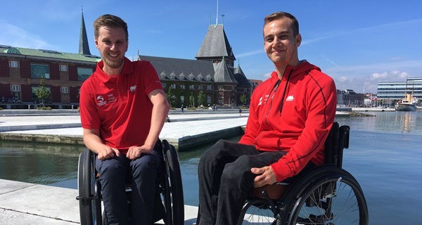 Kaare Momme Nielsen (tv.) og Jakob Mortensen (th.) ser frem til at få international mesterskabsdebut ved EM på hjemmebane i Vejle. Foto: Morten Bank Jensen.