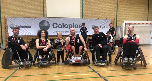 Falcons Sort blev danske mestre i kørestolsrugby.