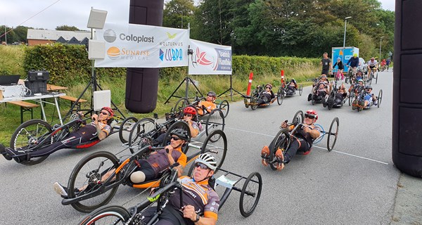 22 ryttere var til start ved DM i paracykling i Øsby. Foto: Rene Fejer