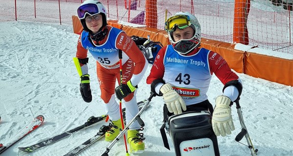 Paraskiløberne Rasmus Ørsted og Adam Nybo fik sæsondebut i Lichtenstein. Foto: Visti Lindemann