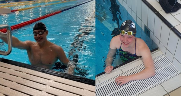 Alexander Hillhouse og Camilla Bitz Witt repræsenterede dansk parasvømning ved Danish Open i april.