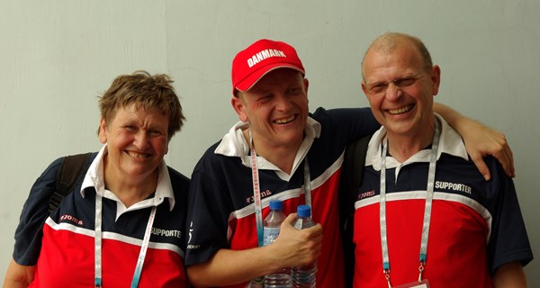 Erling (th.) med Henrik og Aase Iwersen.