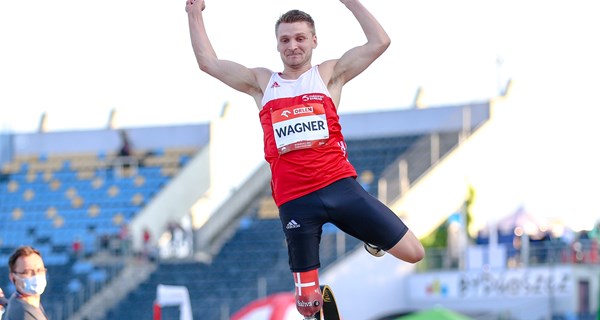 Daniel Wagners rekordspring på 7.15 m sikrede ham EM-guldet i Bydgoszcz. Foto: IPC