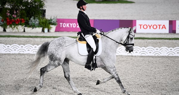 Tobias Thorning Jørgensen og Jolene satte ny PL-rekord i individuel freestyle. Foto: Lars Møller