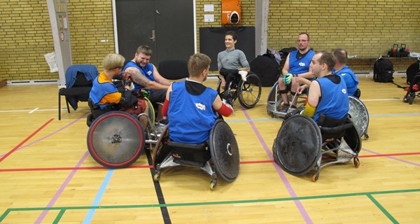 God stemning til kørestolsrugby-stævnet Dan Cup 2021. Fotograf: Mikael Rosenkilde