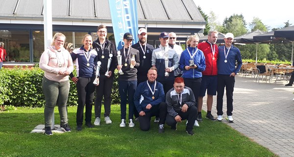 Medaljevinderne ved DGU DM i paragolf 2021.