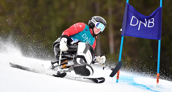 Adam Nybo blev nr. 12 i slalom-konkurrencen ved VM i Lillehammer i januar 2022. Foto: Luc Percival