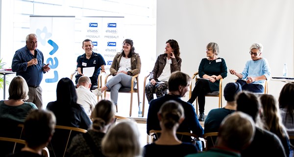 Sundhedskonferencen blev afsluttet med en paneldebat. Foto: Lasse Lagoni.