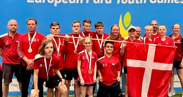 Det danske hold ved European Para Youth Games.
