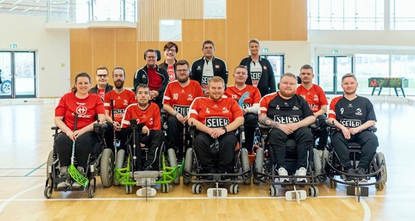Det danske landshold i Powerchair Floorball.
