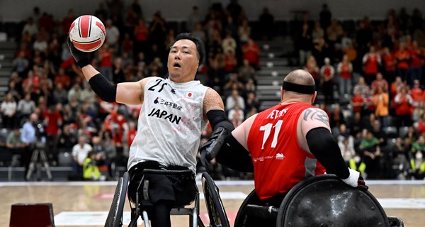 Mark Peters og resten af det danske landshold kæmpede bravt i bronzekampen, men måtte se sig slået af et godt spillende japansk mandskab. Foto: Lars Møller.