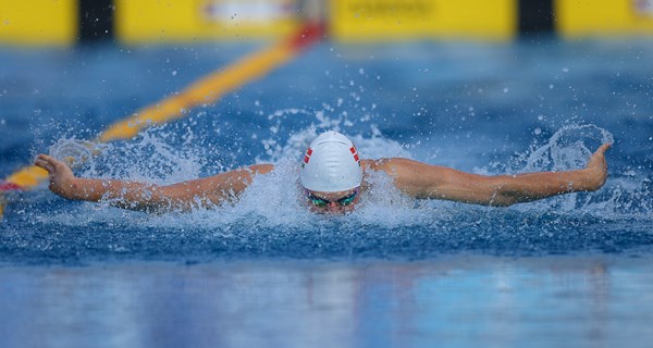 Alexander Hillhouse vandt bronze på 100 m ryg. På søndag gælder det hans anden favoritdisciplin; 100 m fly. Arkivfoto: Taun Nguyen.