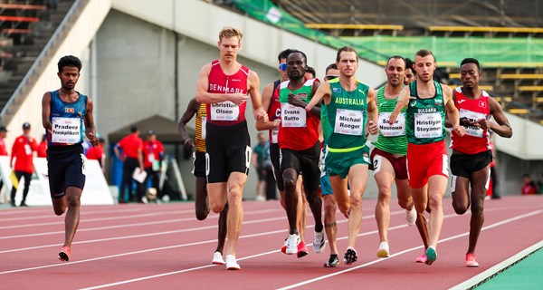 Christian Lykkeby Olsen i aktion ved VM i para-atletik i Kobe i maj 2024. Foto: Yoda Hiroaki