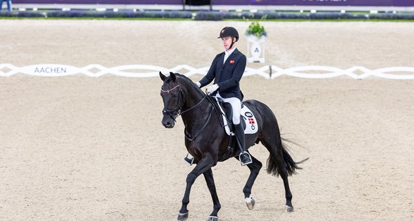 Tobias Thorning Jørgensen ved VM i Aachen 2026. Foto: FEI/Leanjo de Koster