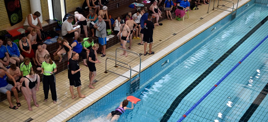 Svømning til Special Olympics Idrætsfestival i Helsingør i maj 2018. Foto: Lars Møller