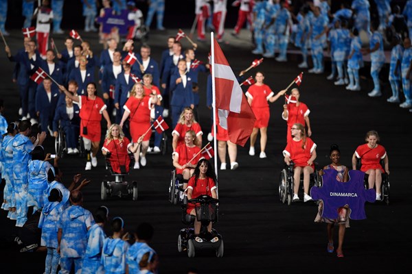 Danmarks indmarch til de Paralympiske Lege i Rio 2016.