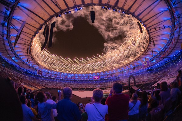 Åbningsceremonien til de Paralympiske Lege i Rio 2016.