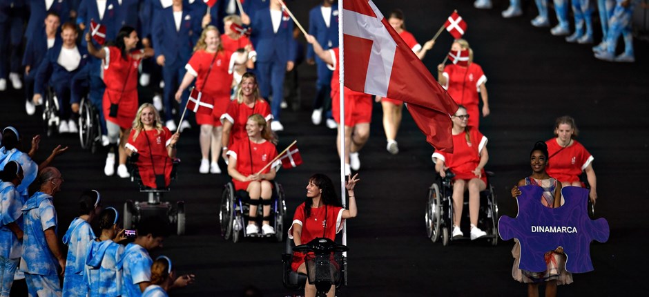 Danske para-atleter under åbningen af PL 2016 i Rio. Foto: Lars Møller