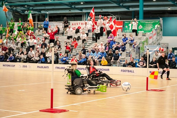 Powerchairfootball kamp scoring