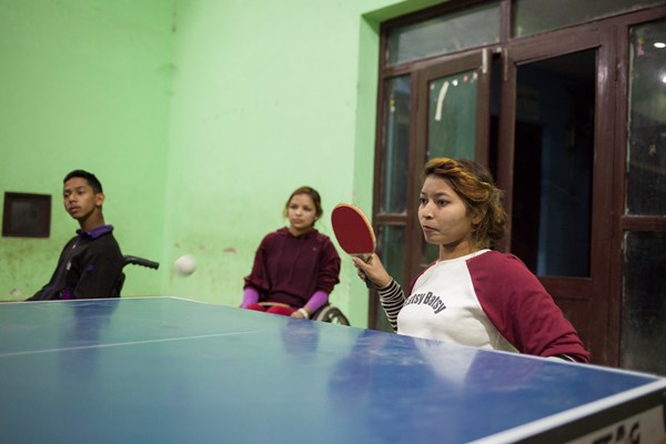 21-årige Sanjita Majhi spiller både bordtennis og basket.
