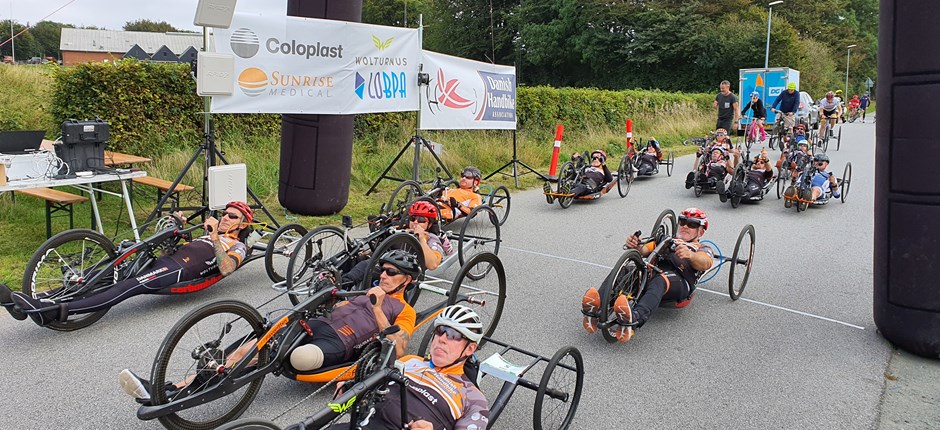 22 ryttere var til start ved DM i paracykling i Øsby. Foto: Rene Fejer