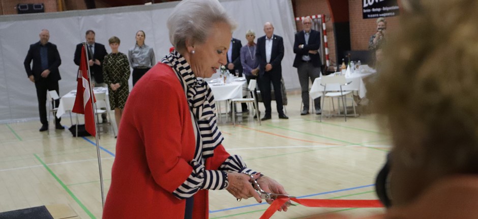 H.K.H. Prinsesse Benedikte indvier 'fitness for alle' i Gårslevhallen. 