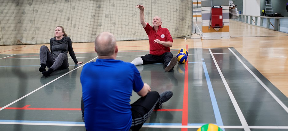 Siddende volleyball i Lavia København - foto Thomas Sjørup