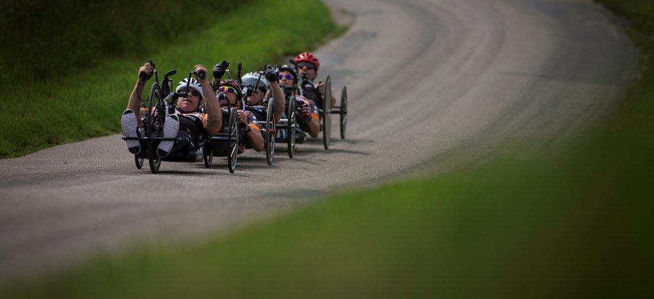 Håndcykling ved DM i paracykling 2021. Foto: Sonni K. Frederiksen