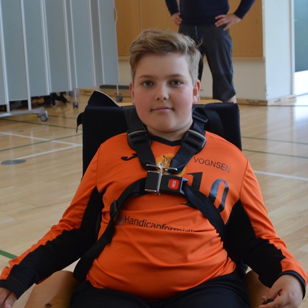 Albin Johannes Vognsen, 14 år, powerchair football.