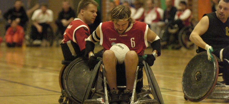 Thor Johansson ved EM i kørestolsrugby i 2005 i Middelfart. 