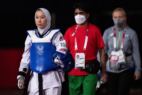Taekwondokæmperen Zakia Khudadadi blev evakueret fra Afghanistan. Foto: Joe Toth for OIS.