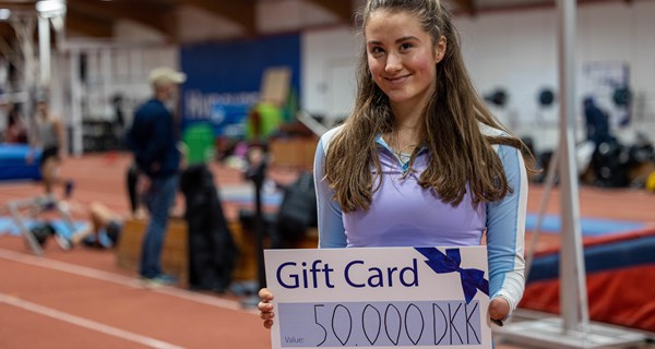 Længdespringer Bjørk Nørremark modtog i december 2022 et legat på 50.000 kr., der skal være med til at gøre drømmen om PL-deltagelse i Paris 2024 til virkelighed.