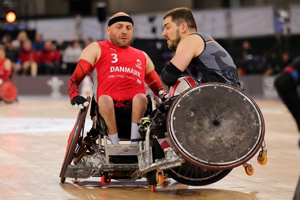 Leon Jørgensen i bronzekampen. Foto: Megumi Masuda.