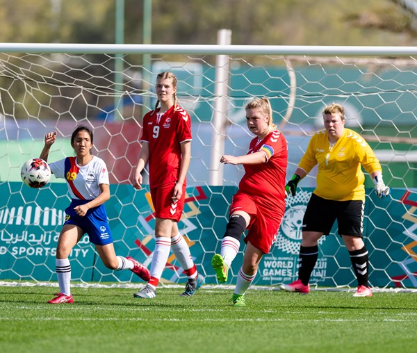 Danmark er repræsenteret i kvindefodbold i Berlin. Det var vi også i Abu Dhabi i 2019.