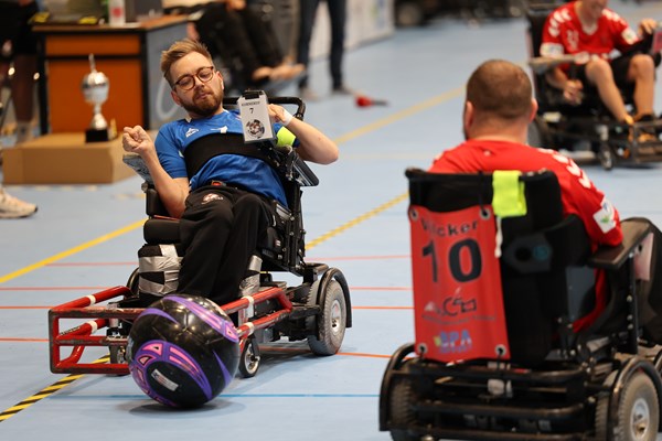 Powerchair Football ved DM-ugen i 2023.