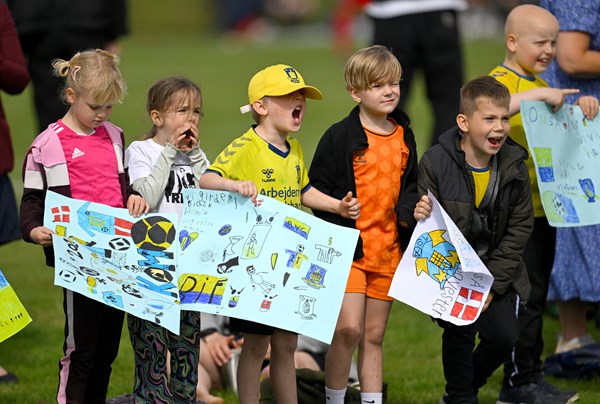 Heppekoret fra Brøndbyvester Skoles indskoling.
