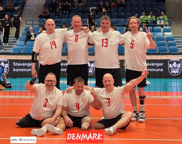 Det danske landshold ved C-EM i Stavanger, Norge.