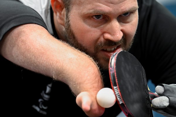 Peter Rosenmeier ved det Paralympiske Lege i Paris 2024. Foto: Lars Møller.