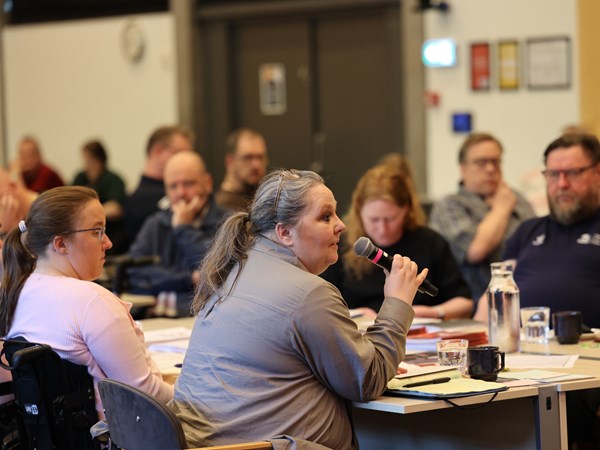 Anne-Katrine Ladefoged fra rideudvalget var aktiv i debatten.