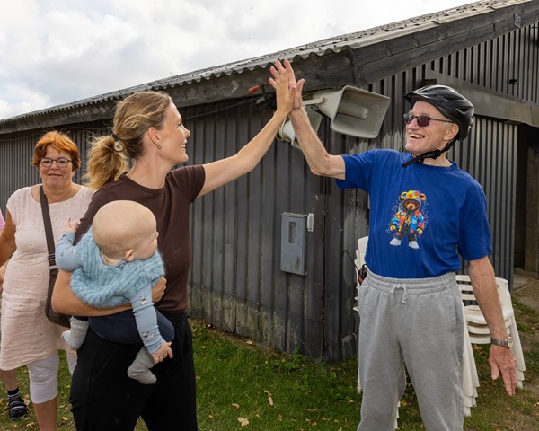 Godt gået! High-five til Roar Nielsen, der har været i sadlen.