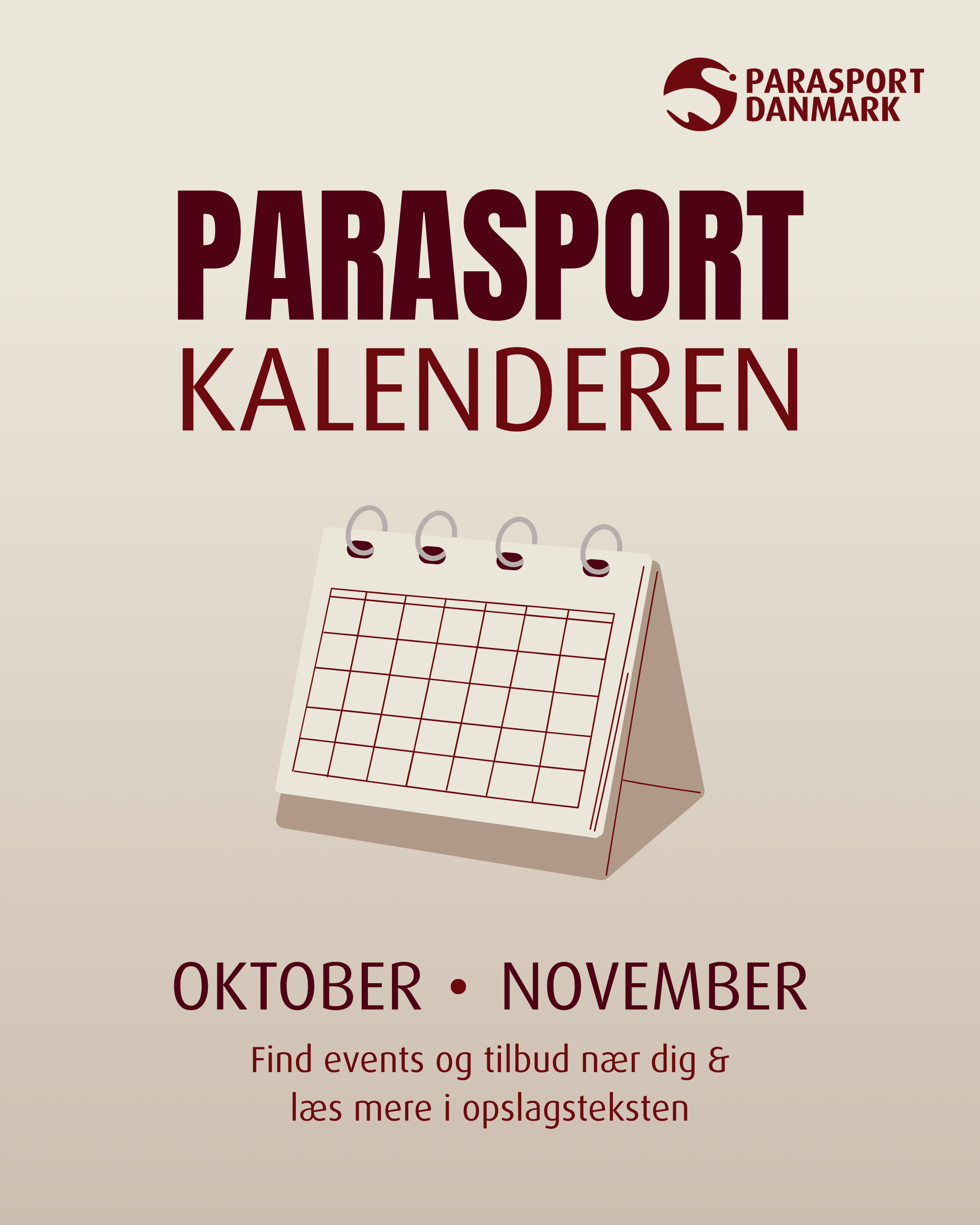 Parasportkalenderen: Aktiviteter og tilbud i november 2026
